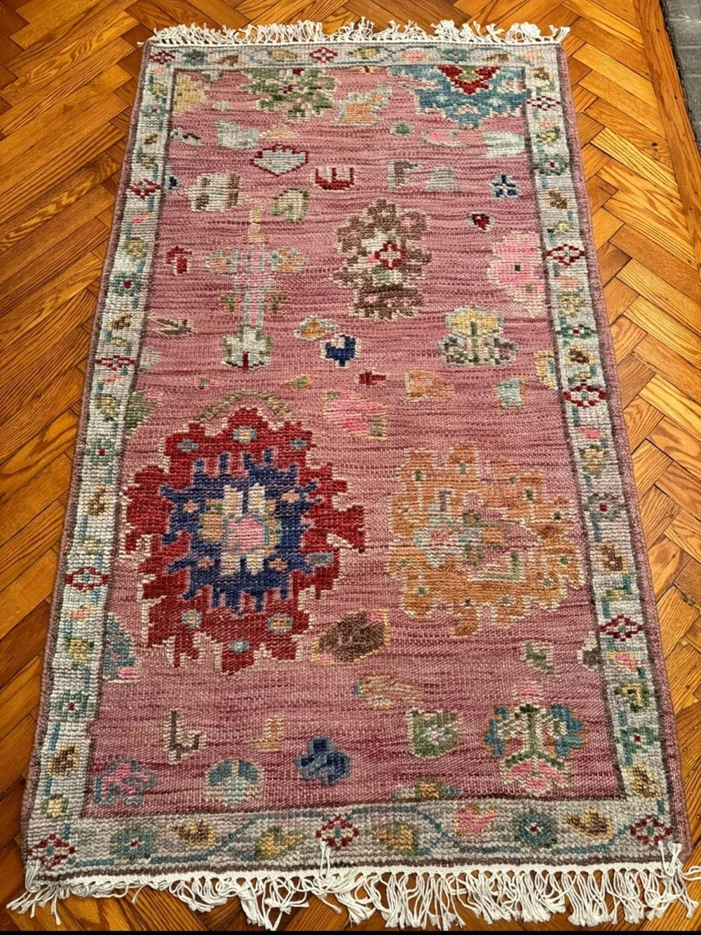 Anthropologie Perry Wool Hand-Knotted Persian-Inspired Rug 3 x 5